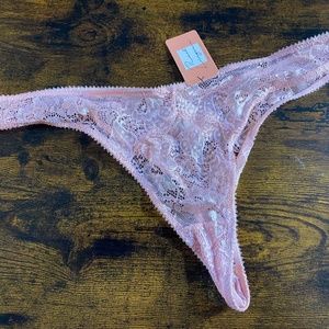 Pink Lacey Panties; XL